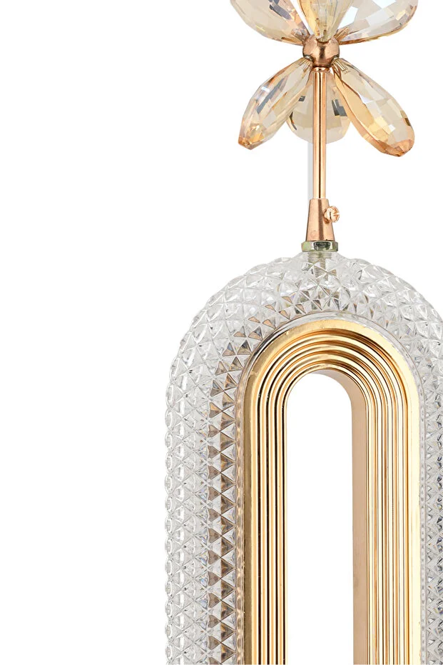 Led Alfa Tekli Gold Ledli Led Avize